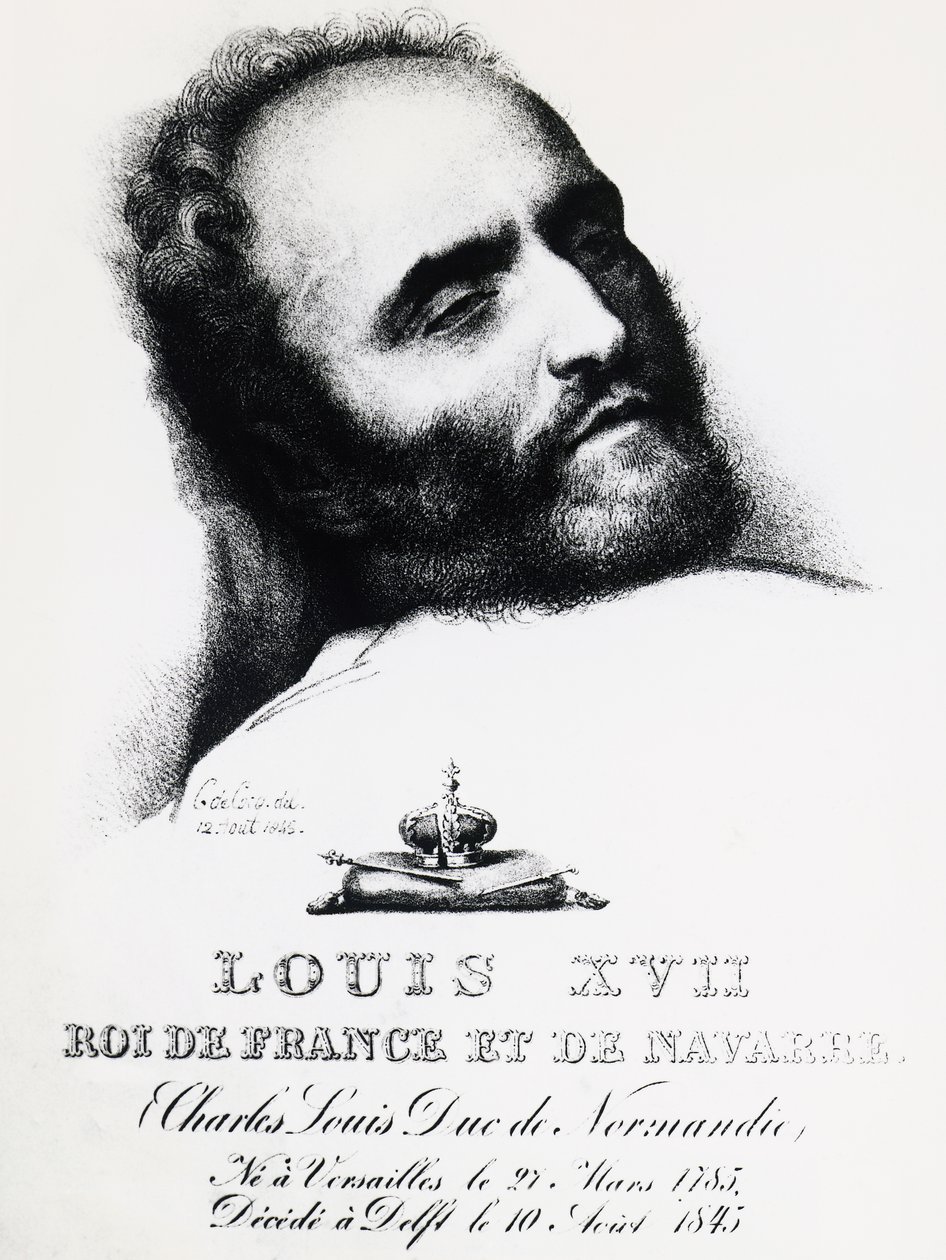Portret van Karl Wilhelm Naundorff (1785-1845), de beroemdste en hardnekkigste van de velen die beweerden de Dauphin van Frankrijk te zijn, op zijn sterfbed in Delft, 12 augustus door Unbekannt Unbekannt