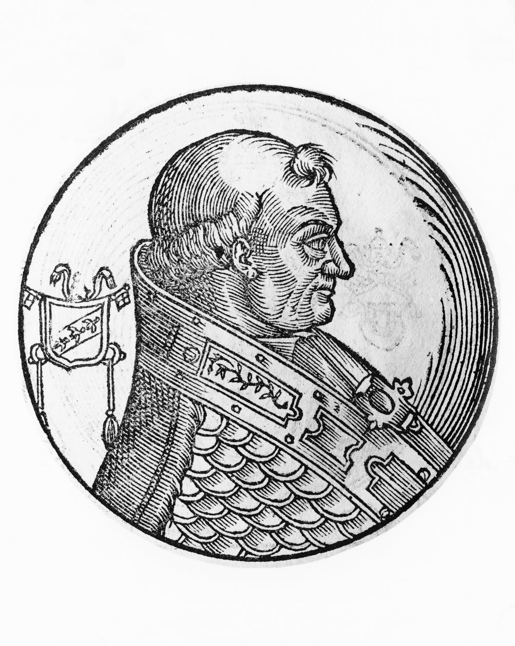 Portret van Stefanus IX, of X (Frederic de Lorraine, circa 1020-1058) door Unbekannt Unbekannt