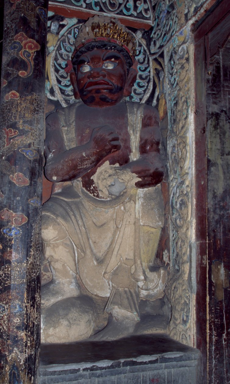 Beeldhouwwerk van het Yungang Klooster, nabij Datong, China door Unbekannt Unbekannt