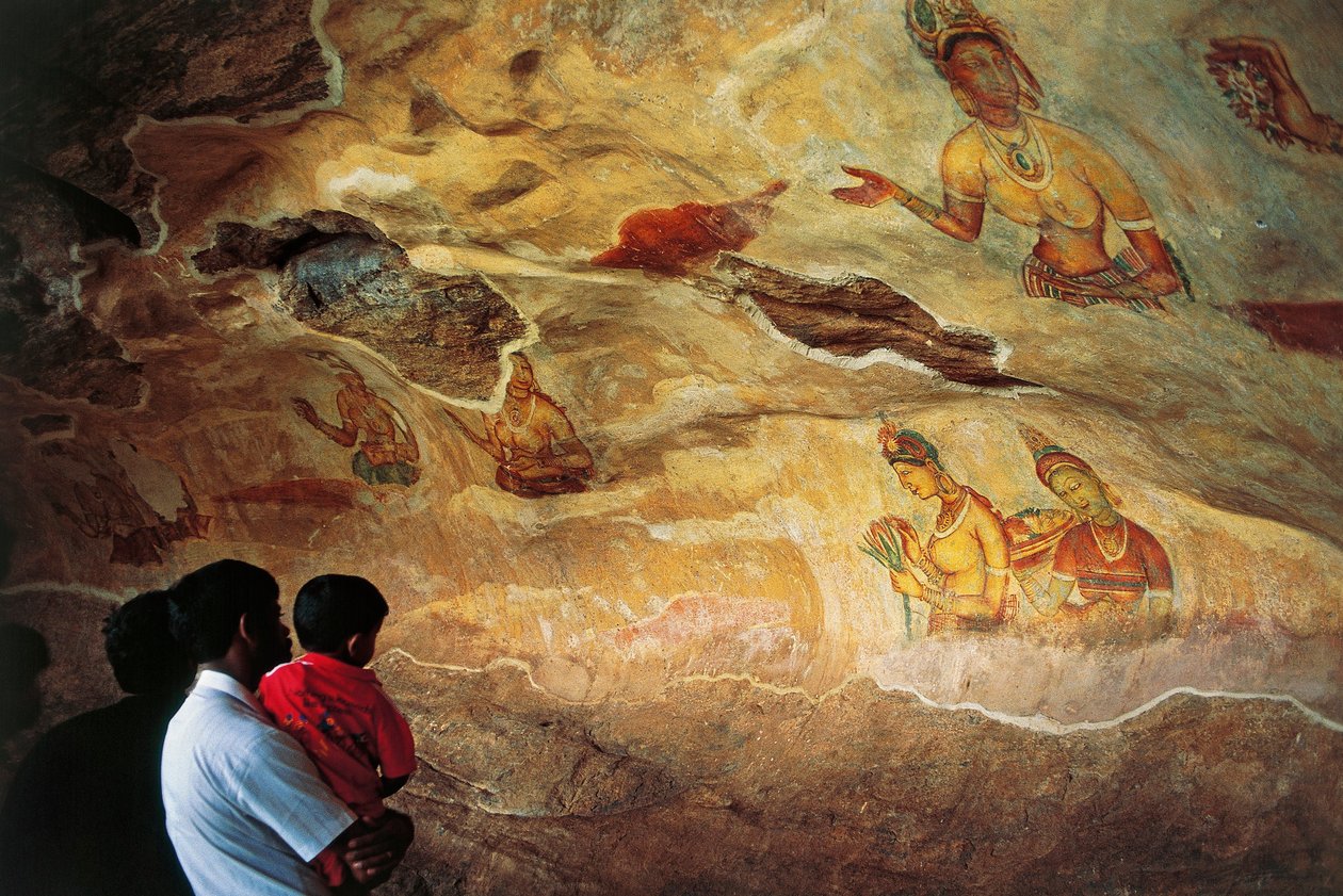 Sri Lanka, Sigiriya, fresco
