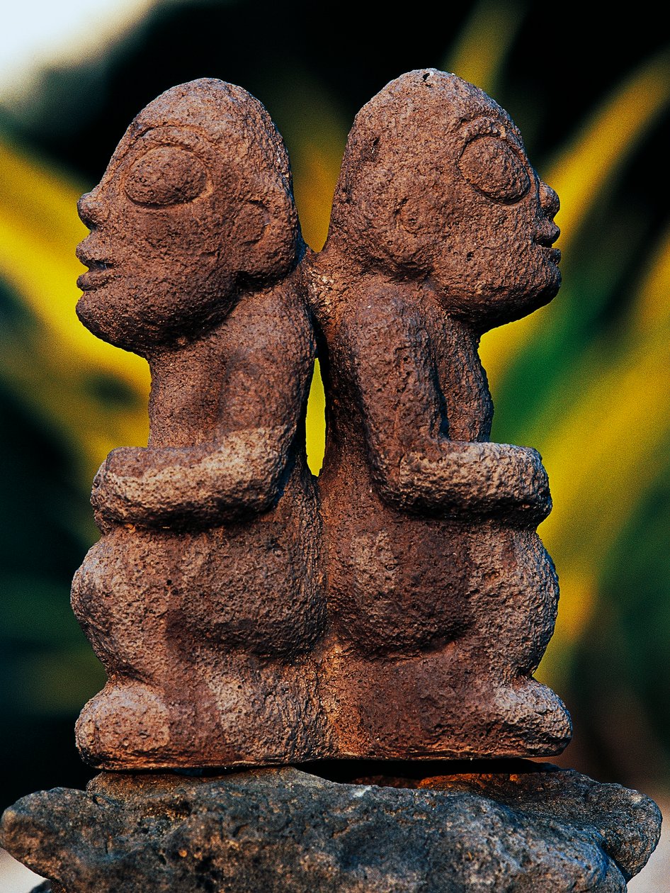 Tiki-goden, Marquesaseilanden, Frans-Polynesië (overzees gebied van de Franse Republiek) door Unbekannt Unbekannt