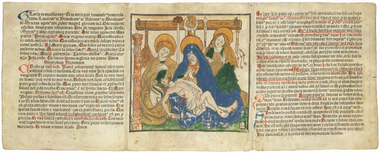Een Canon Tafel met een Rouwbeklag door Lienhart Ysenhut