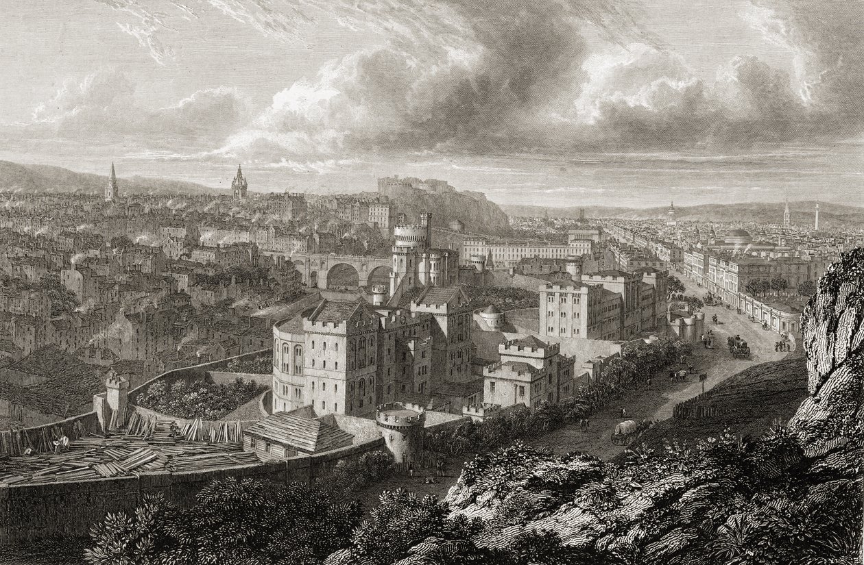Uitzicht vanaf Calton Hill, Edinburgh, uit 