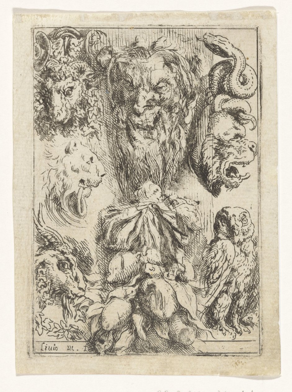 Dierenkoppen en een vruchtentros door Lieven Mehus