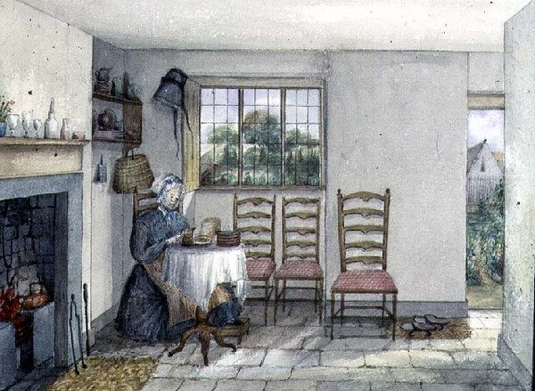 Het huisje van mevrouw Hancock, een van de armenhuizen in Anyhoe door Lili Cartwright