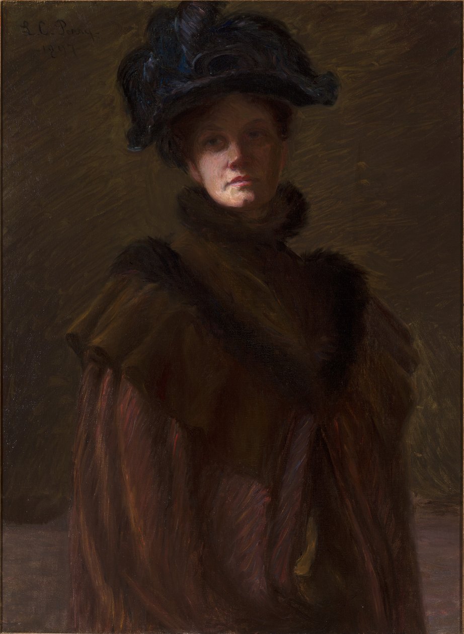 Zelfportret door Lilla Cabot Perry door Lilla Cabot Perry