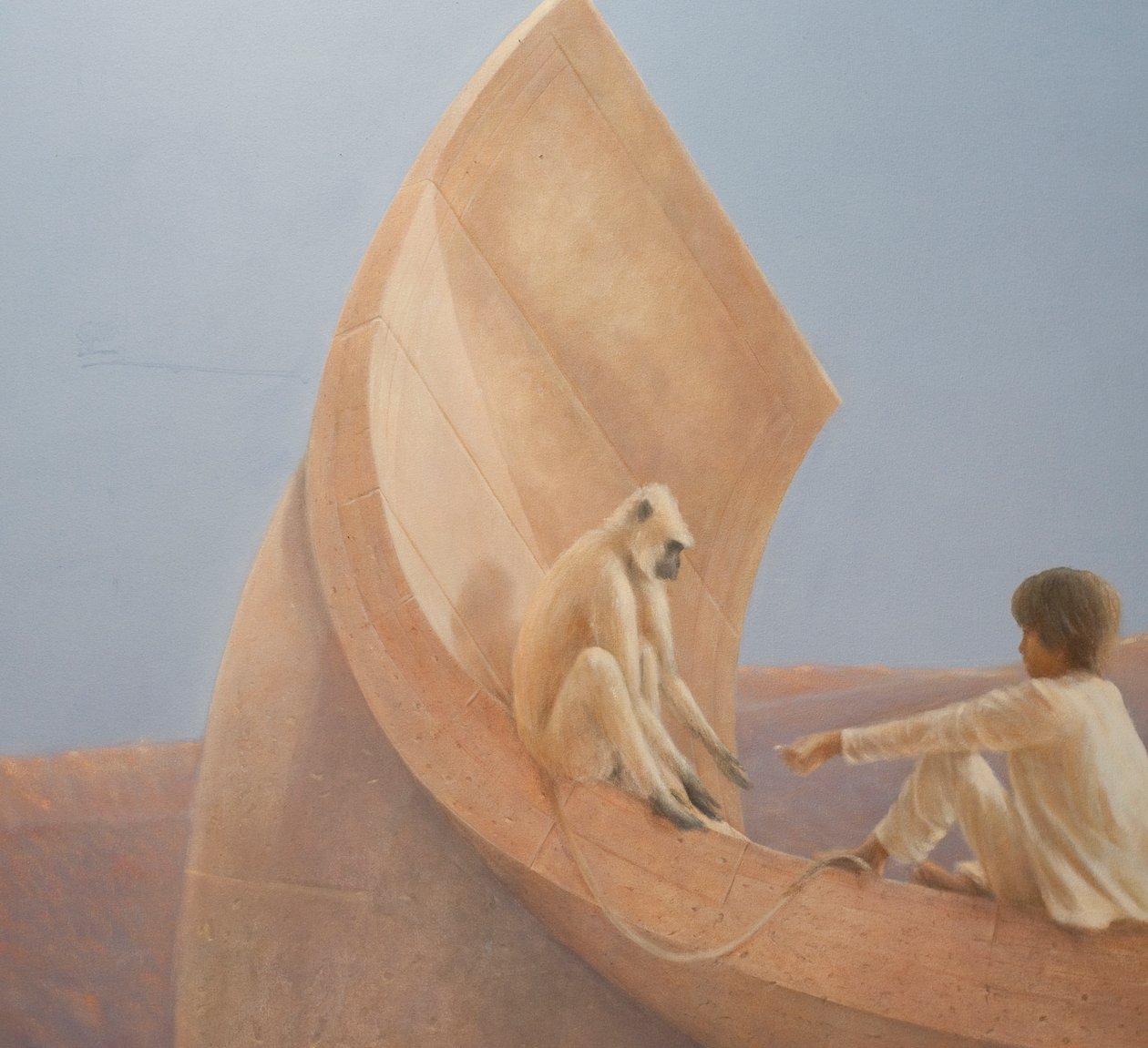 Jongen en Aap, 2010 door Lincoln Seligman