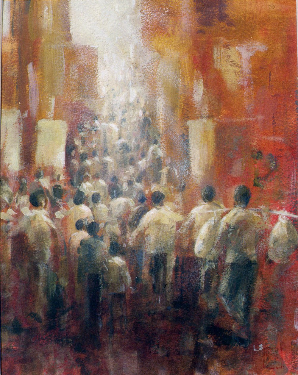 Chinese Straat, 1992 door Lincoln Seligman