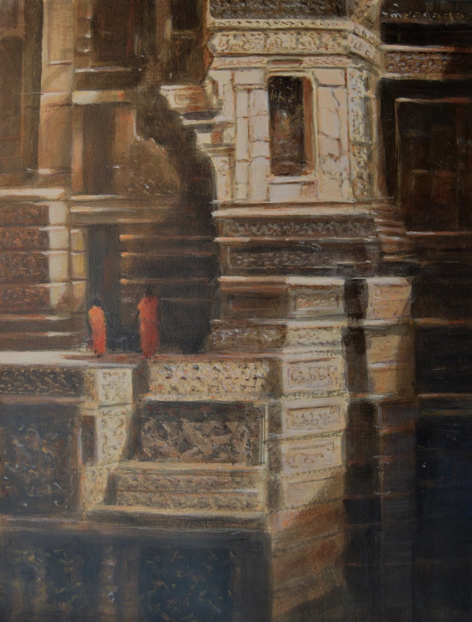 Ellora-grotten door Lincoln Seligman