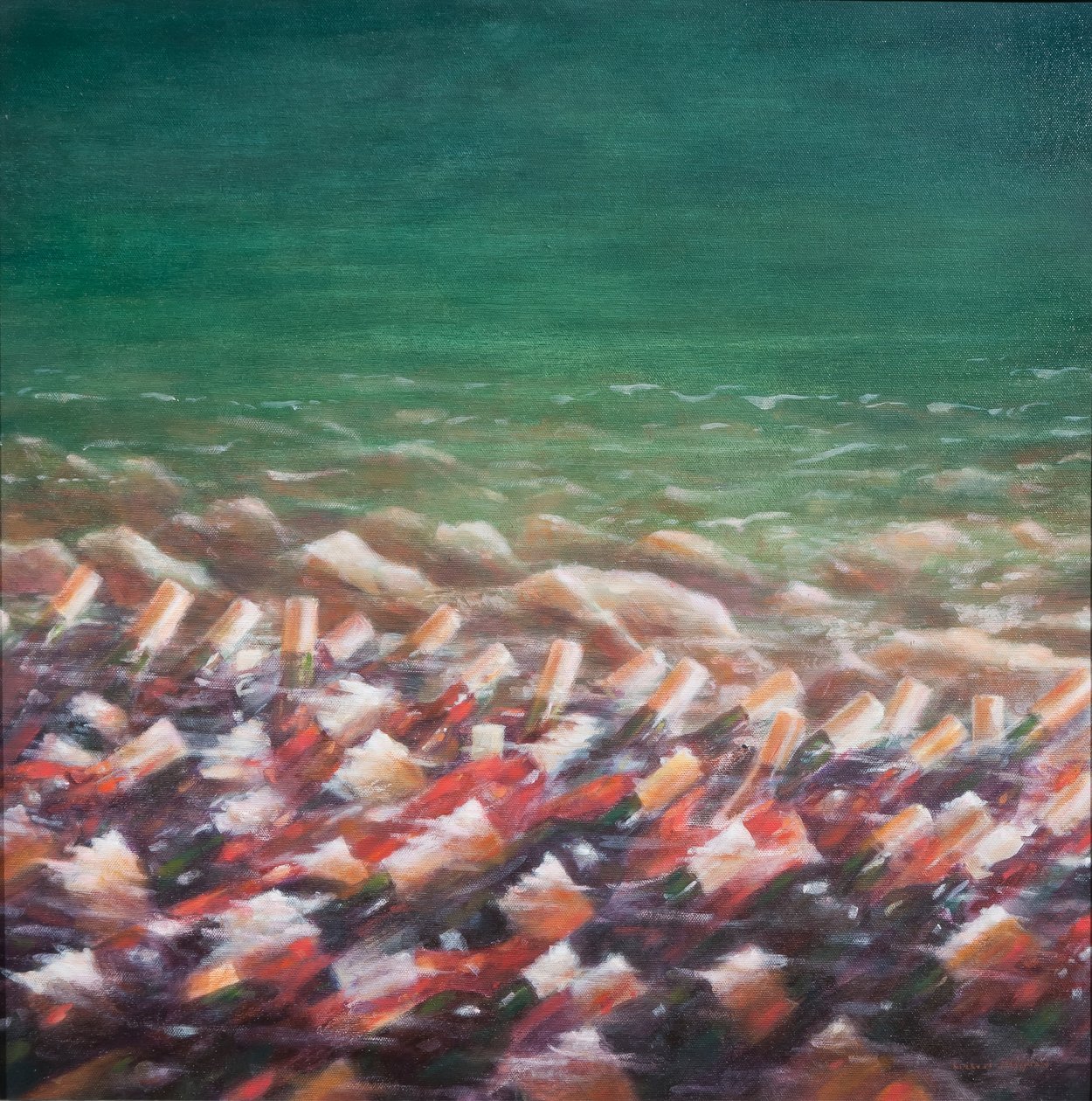 Rood en roos afkoelen, 2012 door Lincoln Seligman