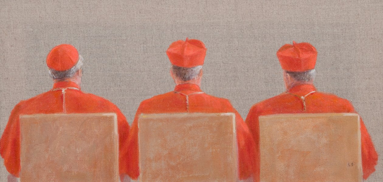 Drie kardinalen door Lincoln Seligman