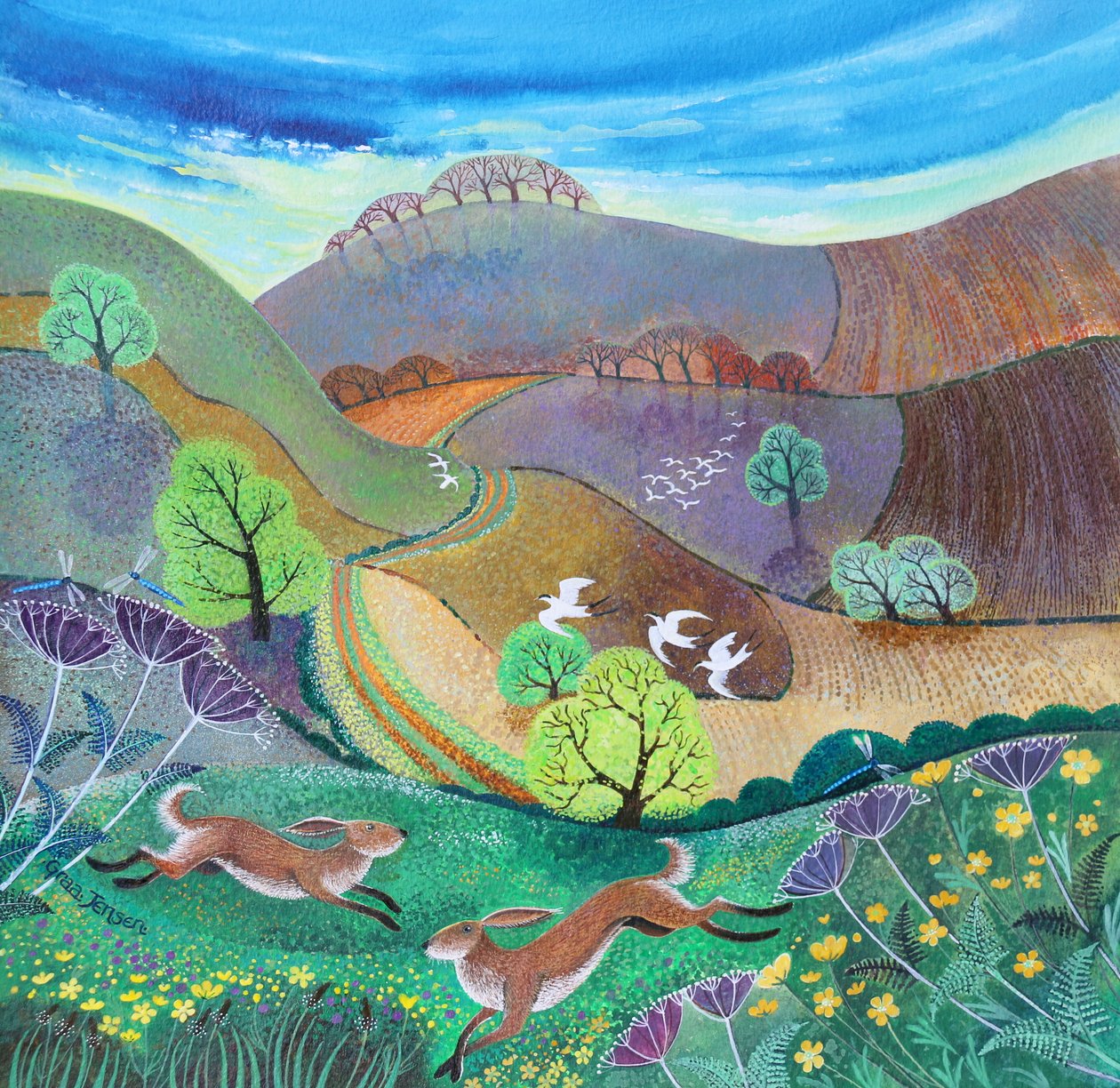 Downland Hazen door Lisa Graa Jensen