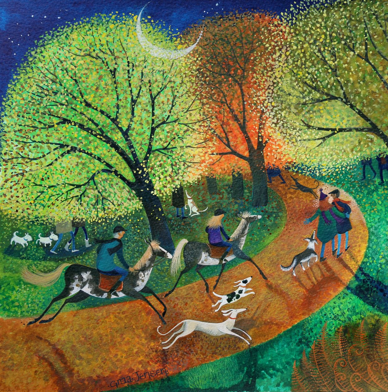 Avondrit, 2018 door Lisa Graa Jensen
