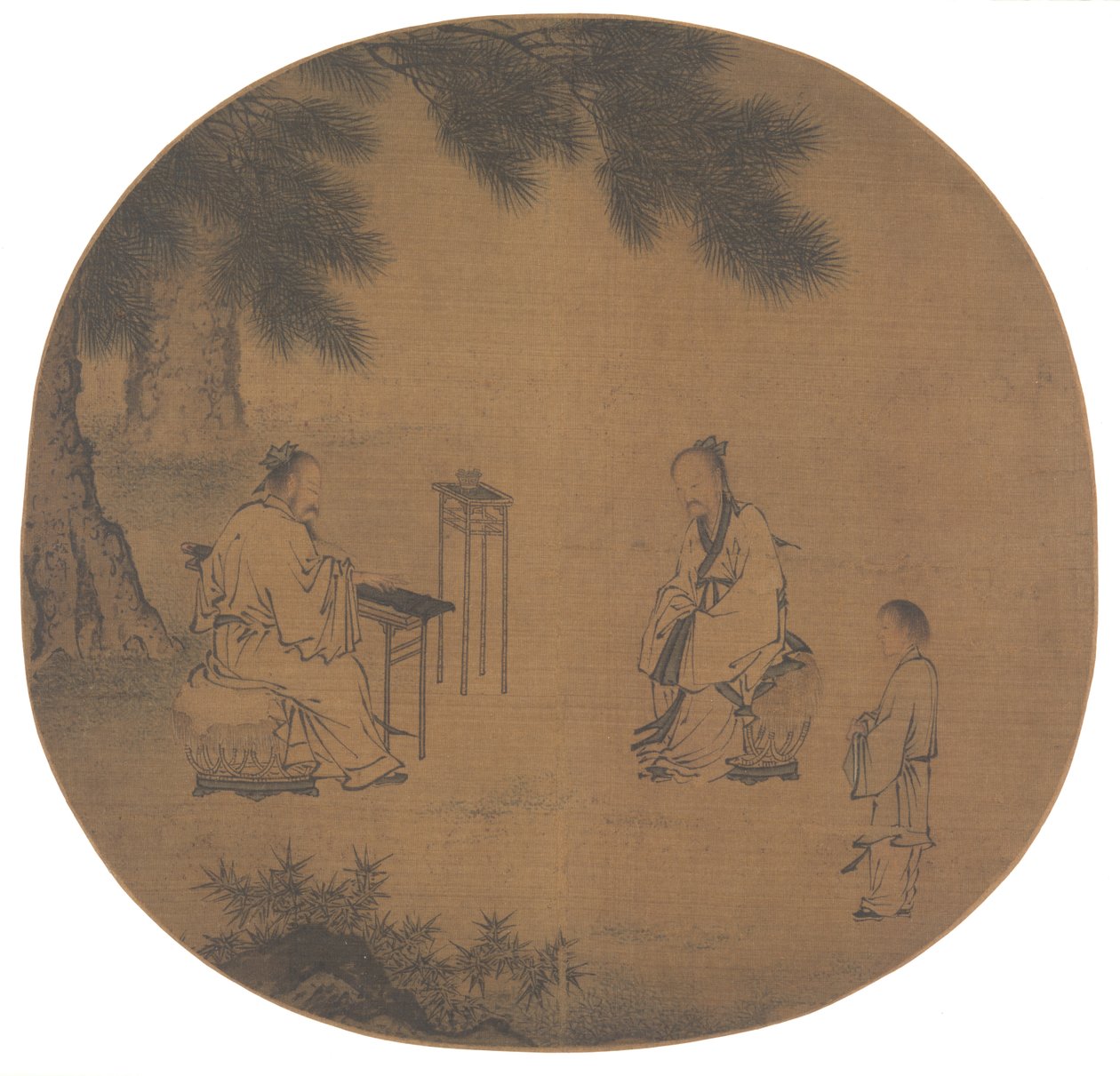Luisteren naar de Qin-citer, 1150 - na 1225 door Liu Songnian