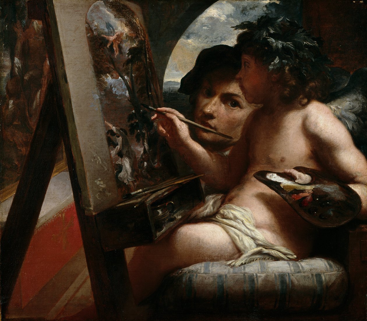 Het Genie van de Schilderkunst door Livio Mehus