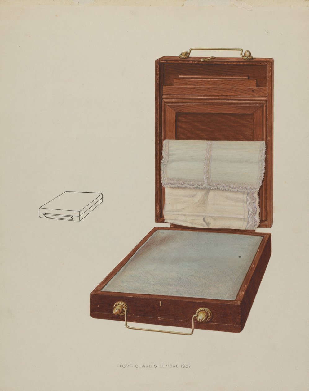 Kussenhoes Houder door Lloyd Charles Lemcke