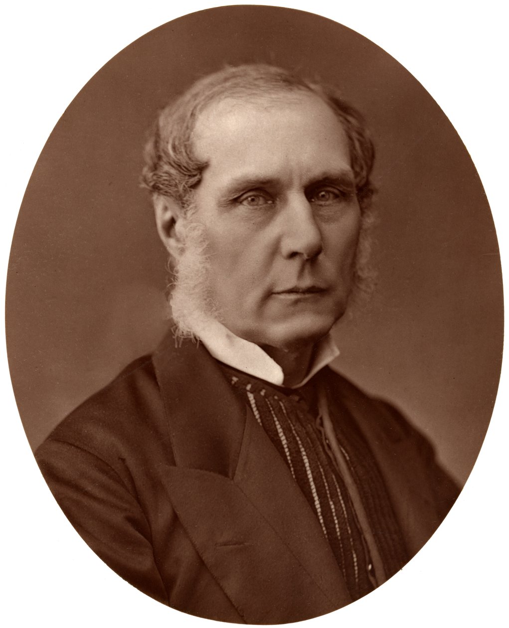 Rechtse Eerwaarde Lord Selborne, ex-Lord High Chancellor van Engeland, 1876 door Lock and Whitfield