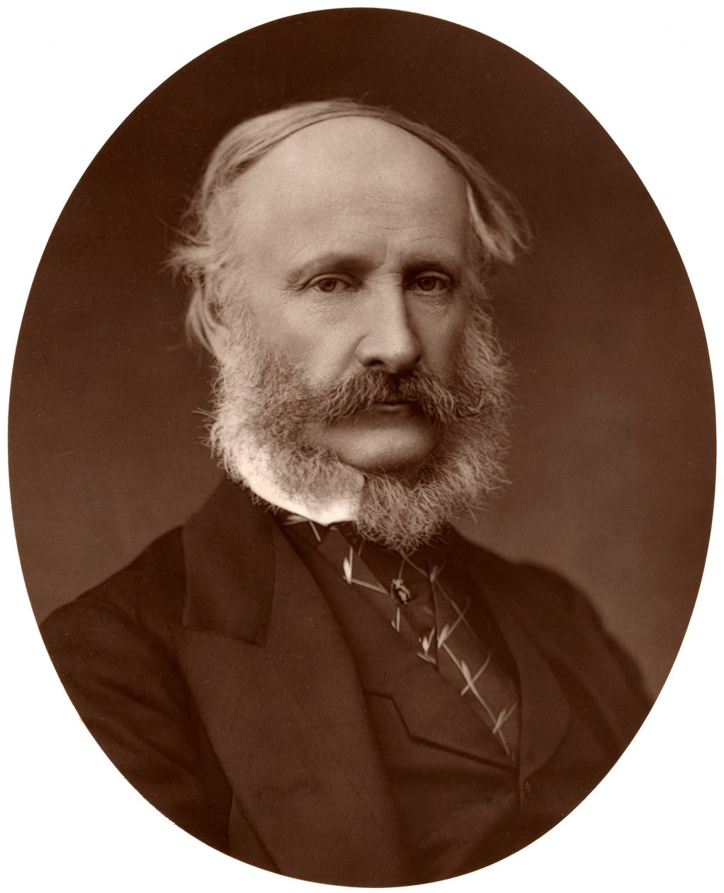 Sir James Macnaghten Hogg, Bart, MP, KCB, Voorzitter van de Metropolitan Board of Works, 1876 door Lock and Whitfield
