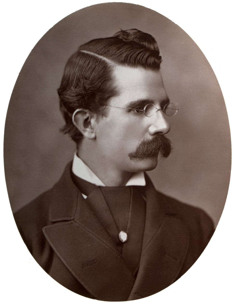 William Black, Britse romanschrijver, 1877 door Lock and Whitfield