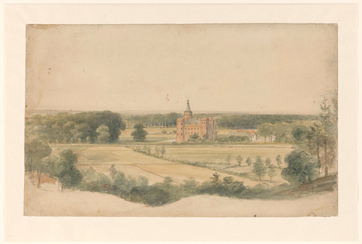 Kasteel Moyland bij Kleef door Lodewijk Johannes Kleijn