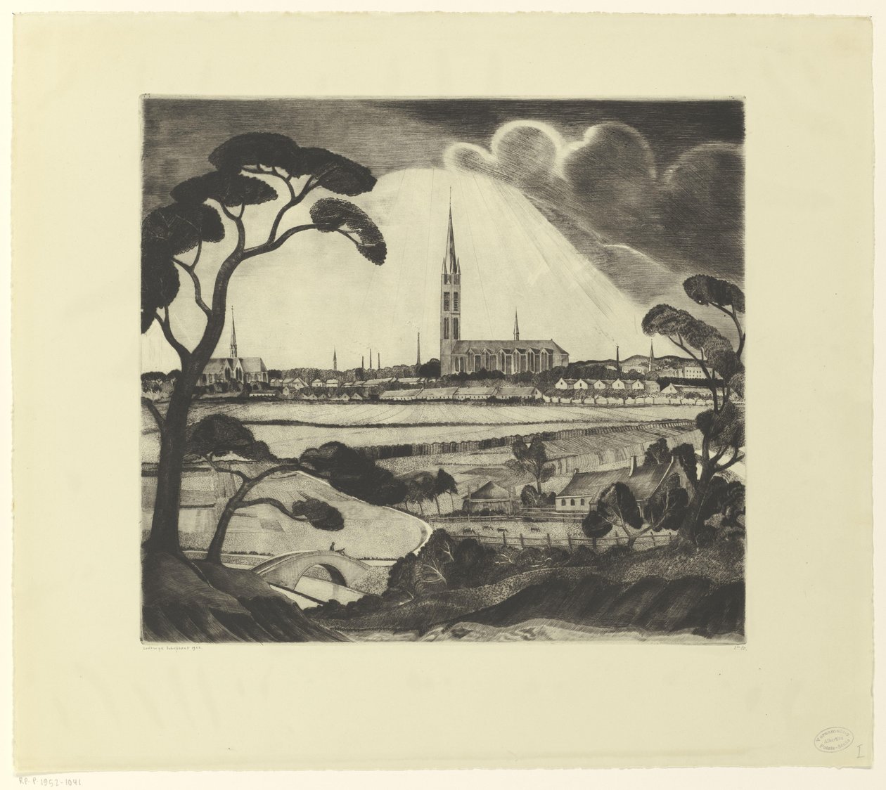 Hilversum en omstreken door Lodewijk Schelfhout (signed by artist)