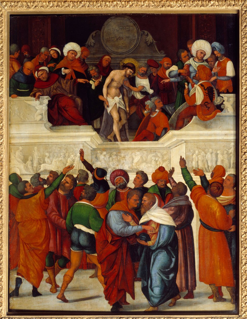 Ecce homo (Hier is de man) door Lodovico Mazzolino