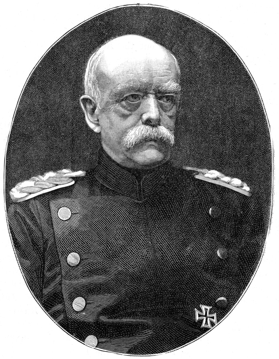 Otto von Bismarck, 19e eeuwse Duitse staatsman, 1900 door Adolf Charlemagne