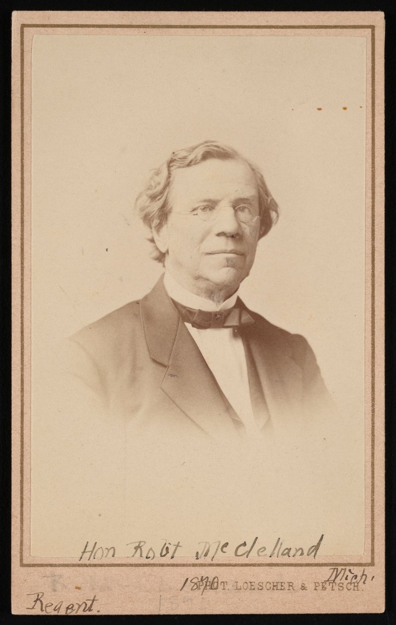 Portret van Robert McClelland 1807-1880, 1870 door Adolf Charlemagne