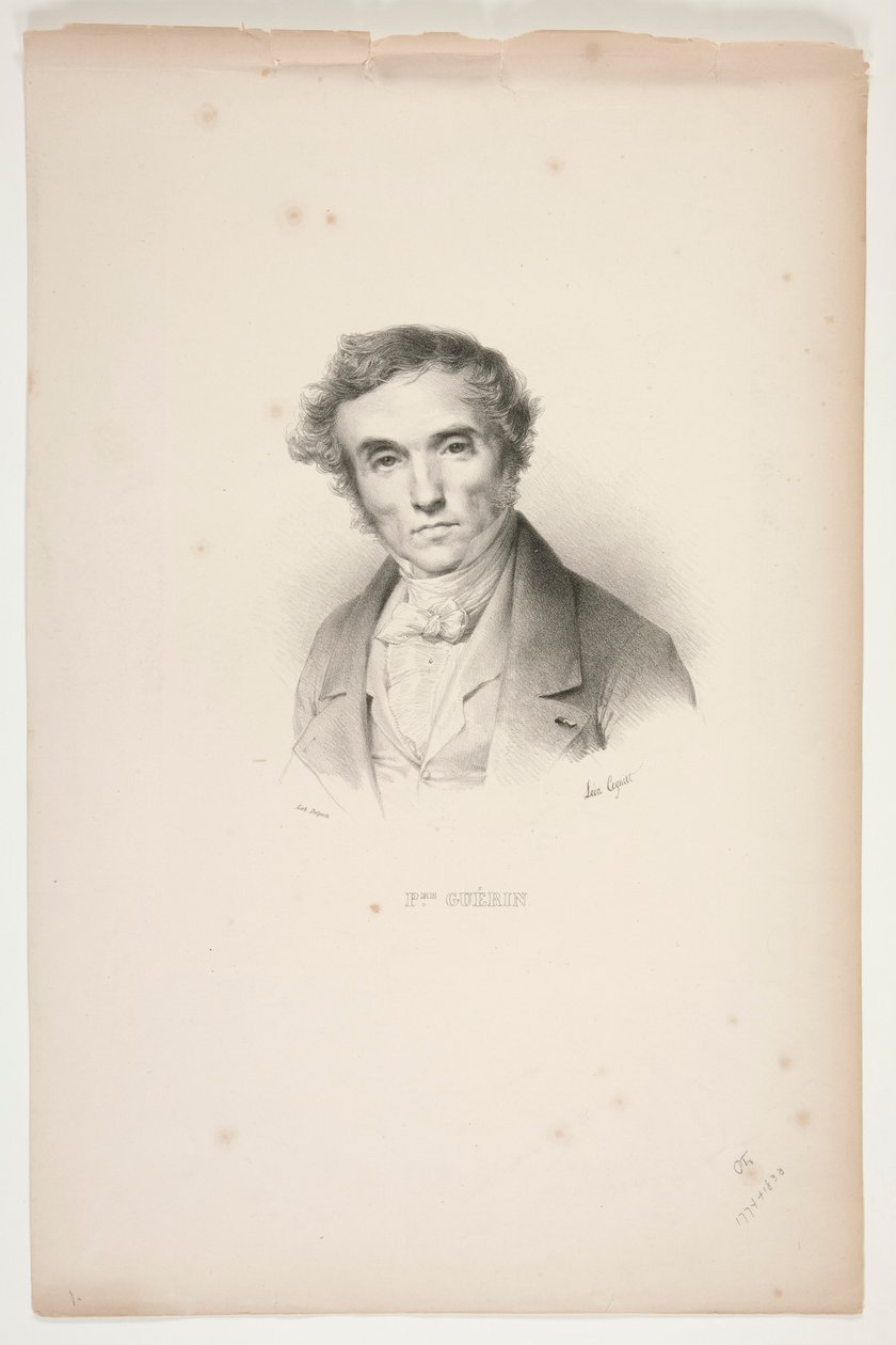 Portret van Pierre-Narcisse Guérin door Léon Cogniet