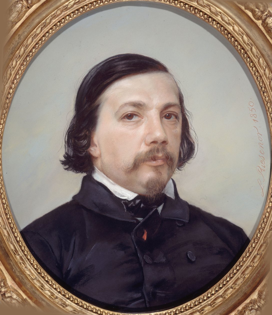 Portret van de dichter Théophile Gautier door Léon Riesener
