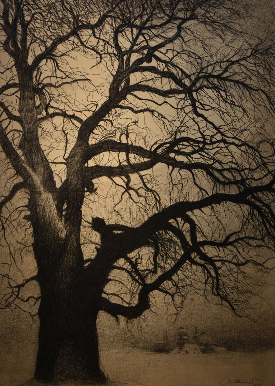 Léon Spilliaert (1881-1946) Boom in de winter Brafa 2019 31-01-2019 door Leon Spilliaert