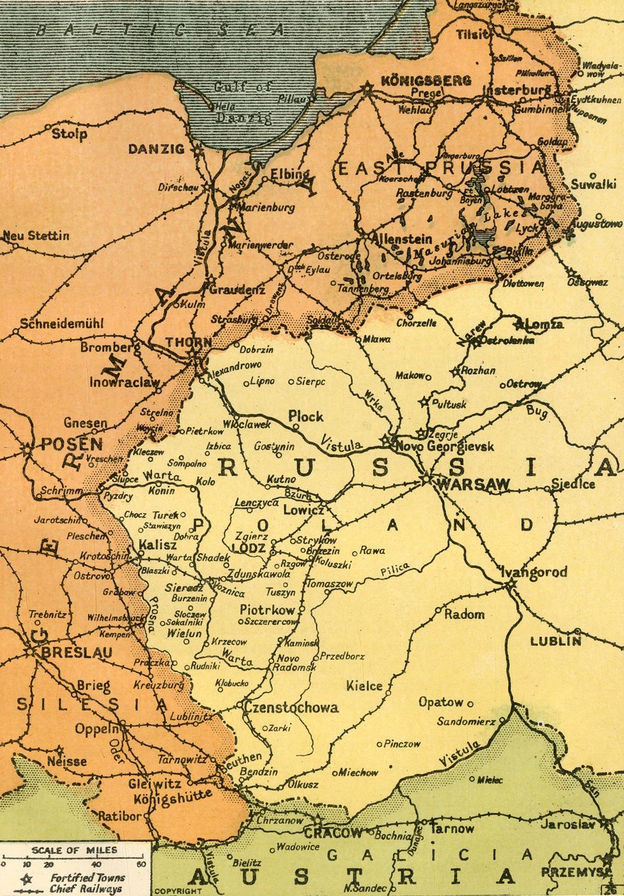 De Oostelijke Grens, 1919 door London Geographical Institute