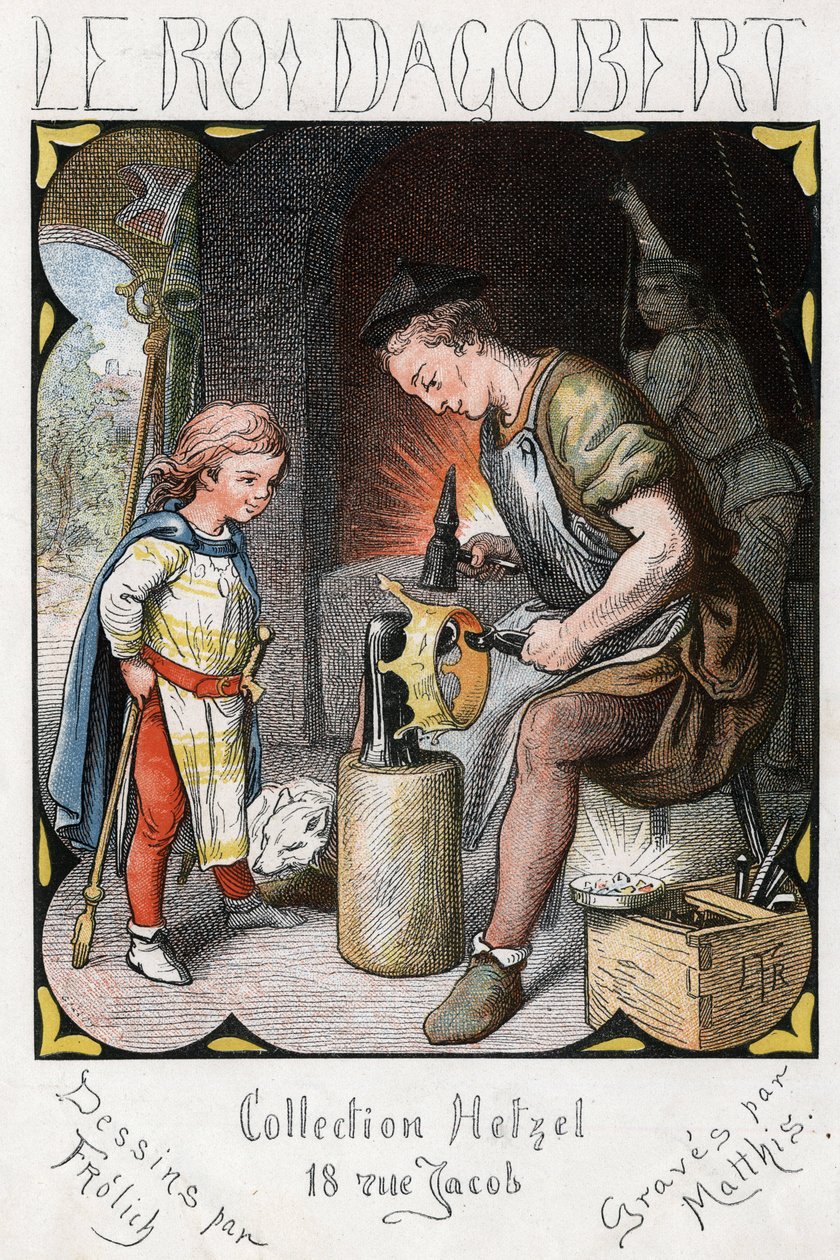 Illustratie door Lorenz Frolich (1820-1908) voor het populaire lied 