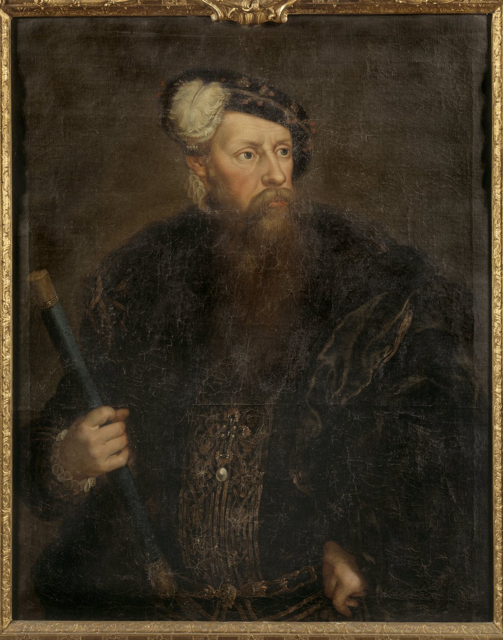 Portret van koning Gustaaf I van Zweden door Lorens the Younger Pasch