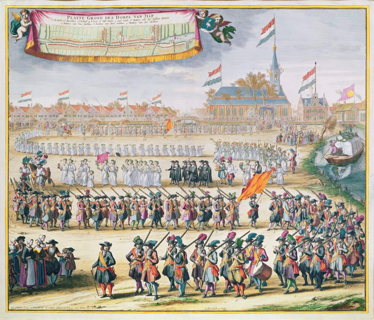 Herdenking van de Vrede van Rijswijk, 1697 door Lorenz Scherm