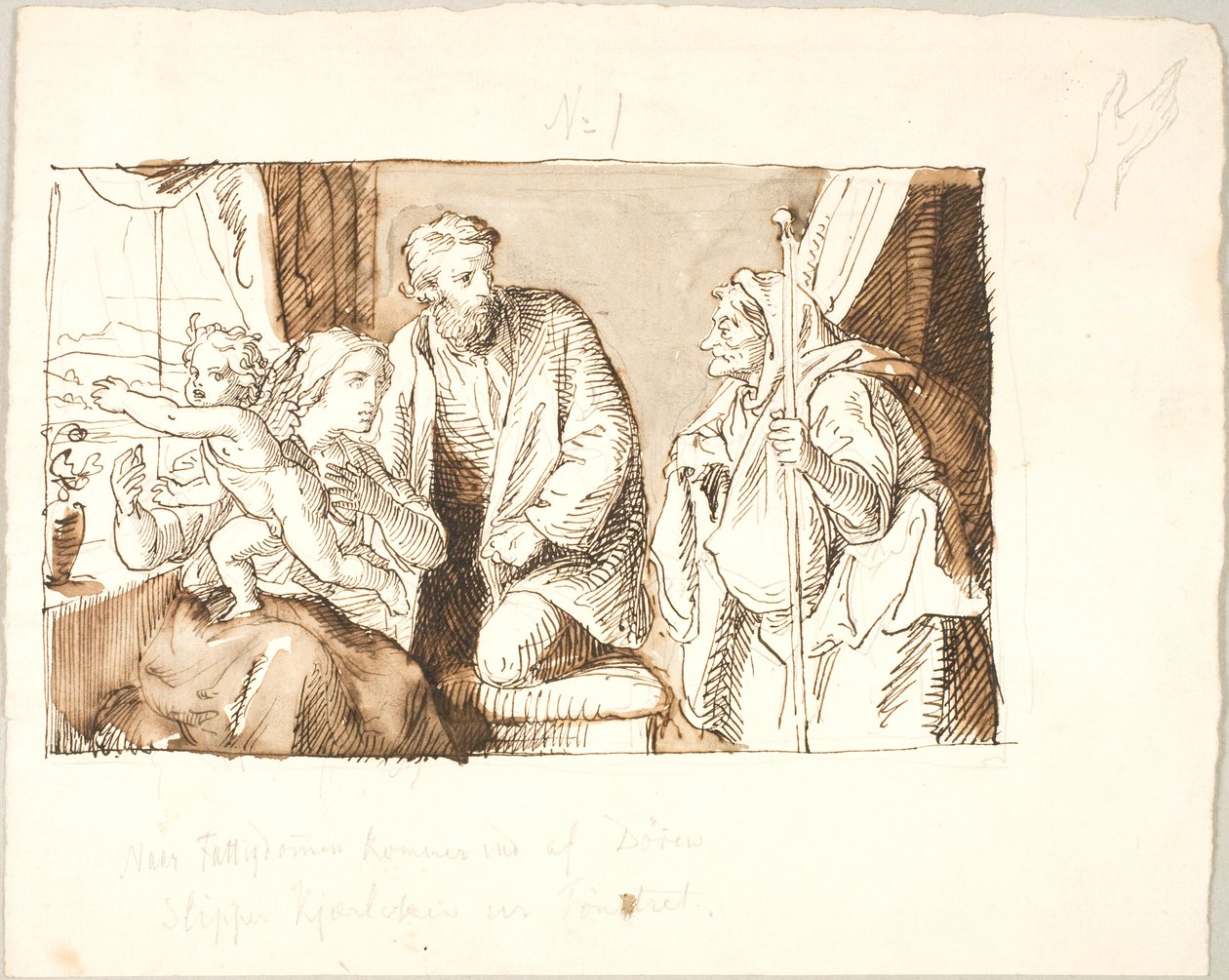 Wanneer armoede door de deur komt, verdwijnt liefde door het raam door Lorenz Frølich
