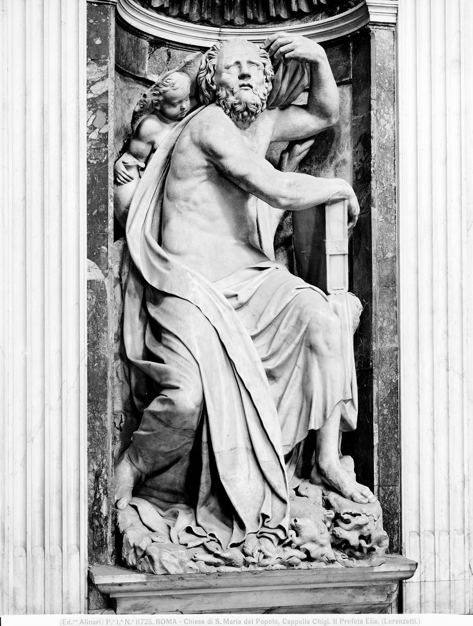 De profeet Elia, in de Chigi-kapel door Lorenzetto