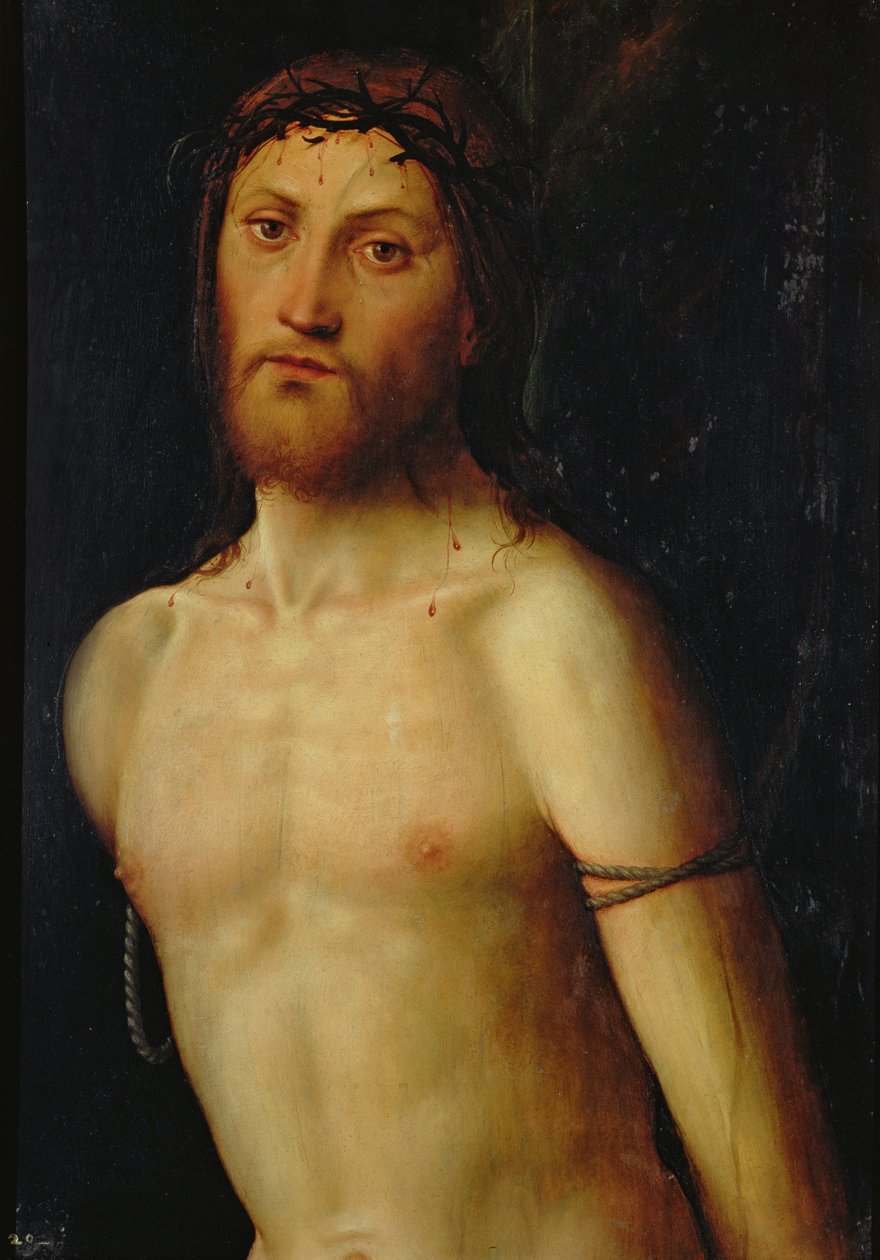 Christus Gebonden aan de Zuil door Lorenzo Costa