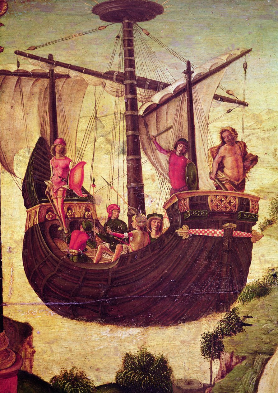 Detail van de Argo door Lorenzo Costa