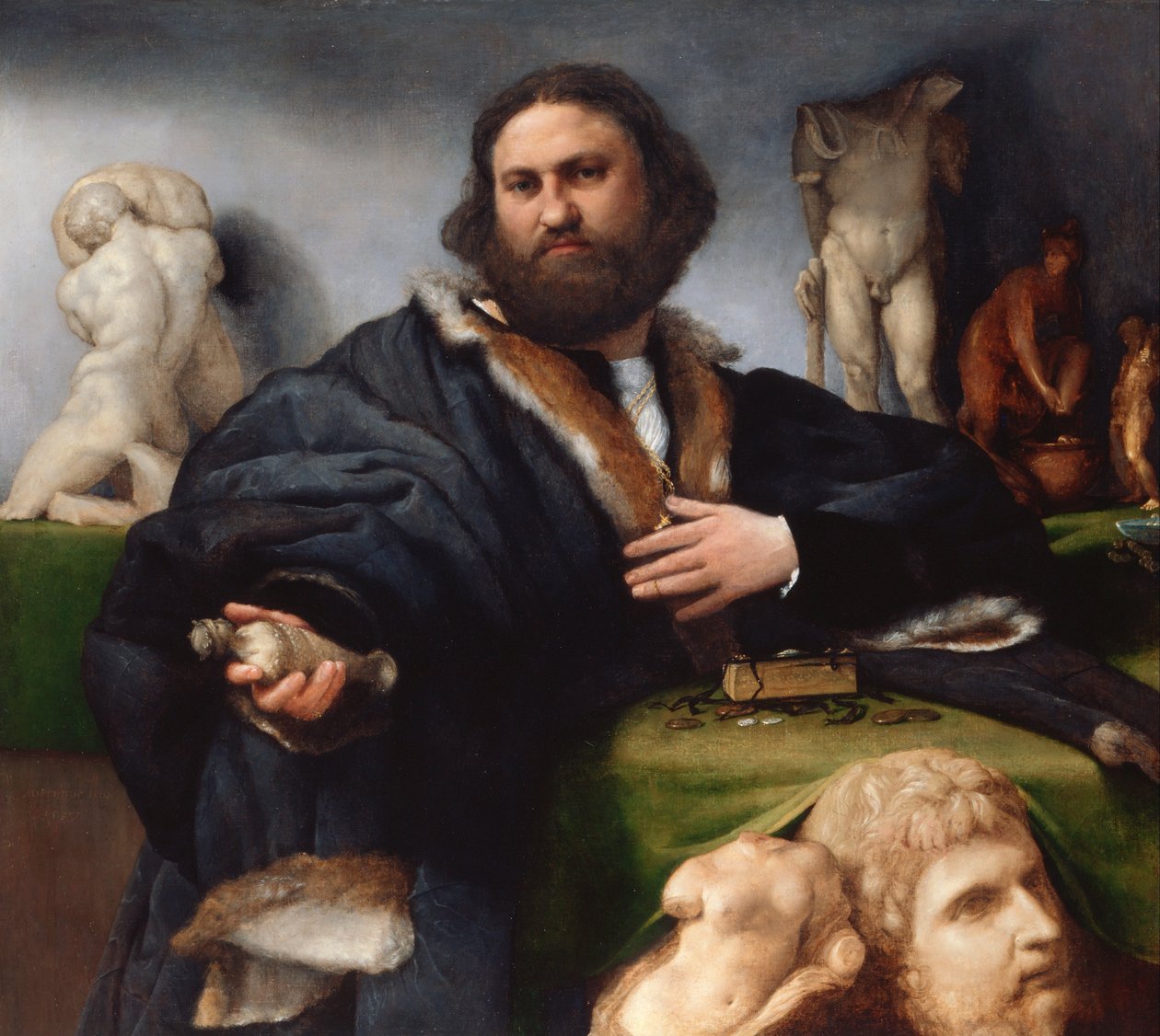 Andrea Odoni (1488-1545) door Lorenzo Lotto
