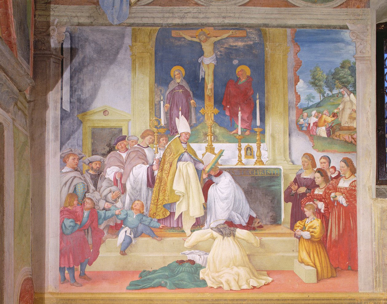 Kleding van Sint Brigida, 1524 door Lorenzo Lotto
