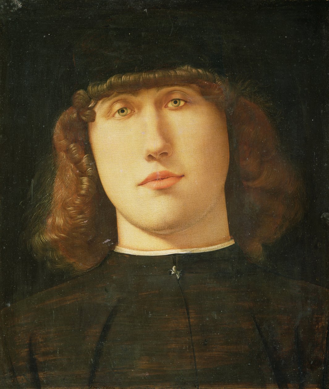 Portret van een jonge man door Lorenzo Lotto