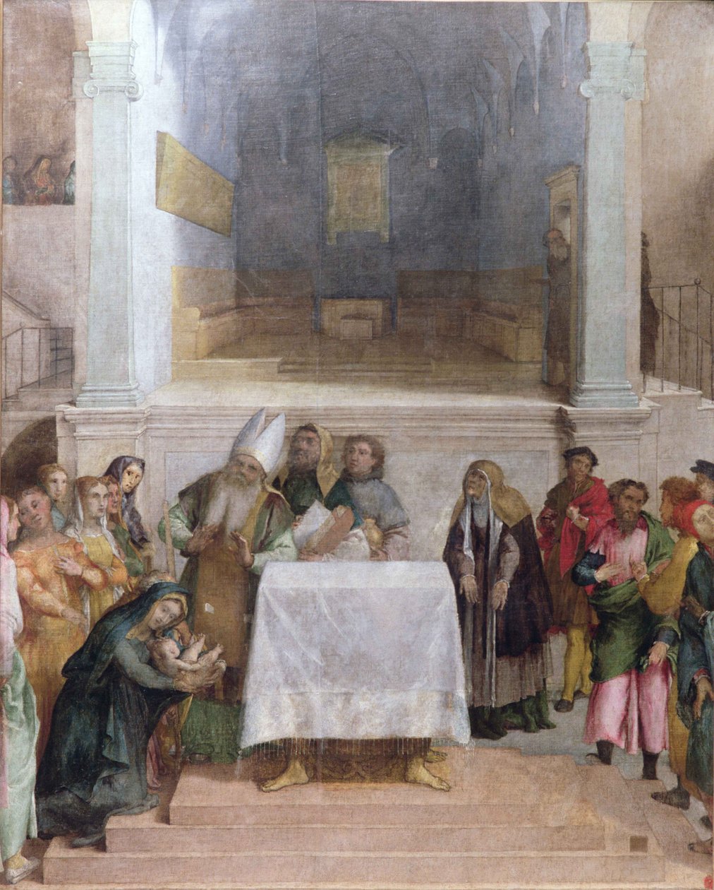 De Presentatie van Christus in de Tempel, ca. 1556 door Lorenzo Lotto