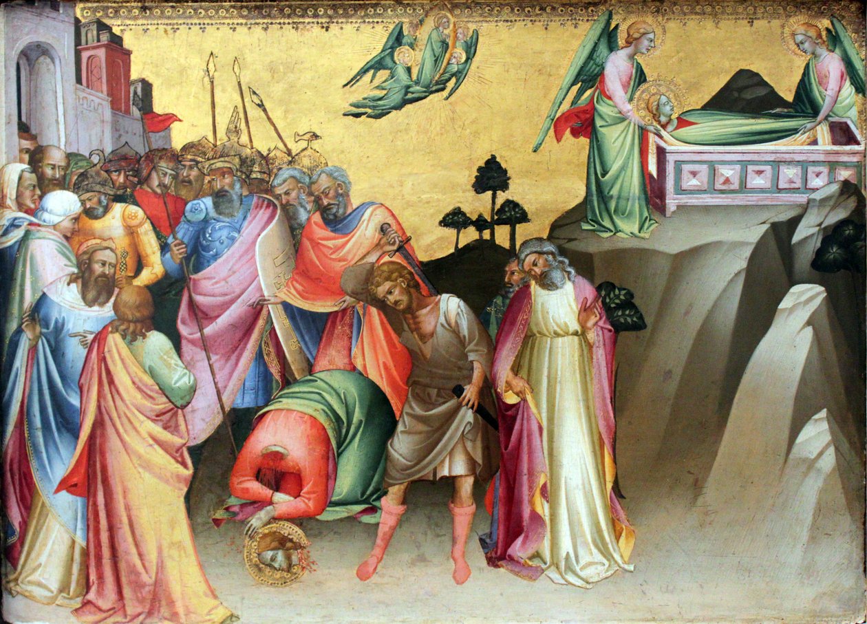 De onthoofding van St. Catharina van Alexandrië door Lorenzo Monaco