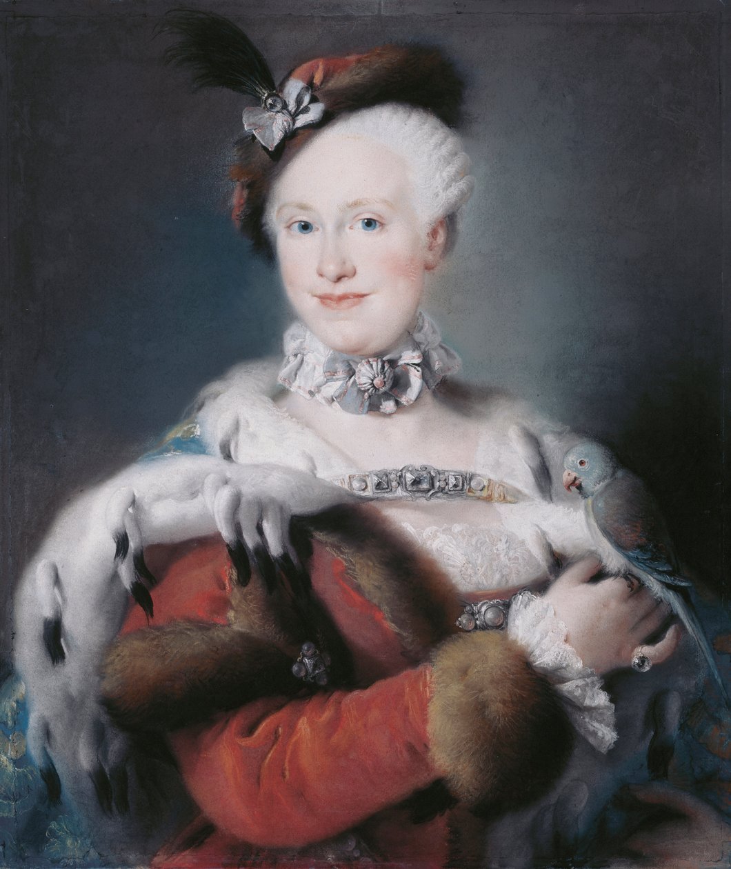 Portret van Infanta Maria Luisa van Spanje door Lorenzo Baldissera Tiepolo