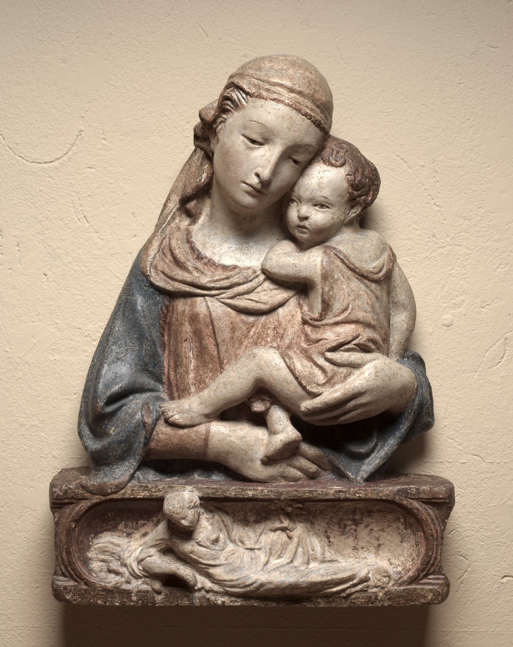 Madonna en kind, c. 1450 door Lorenzo Ghiberti