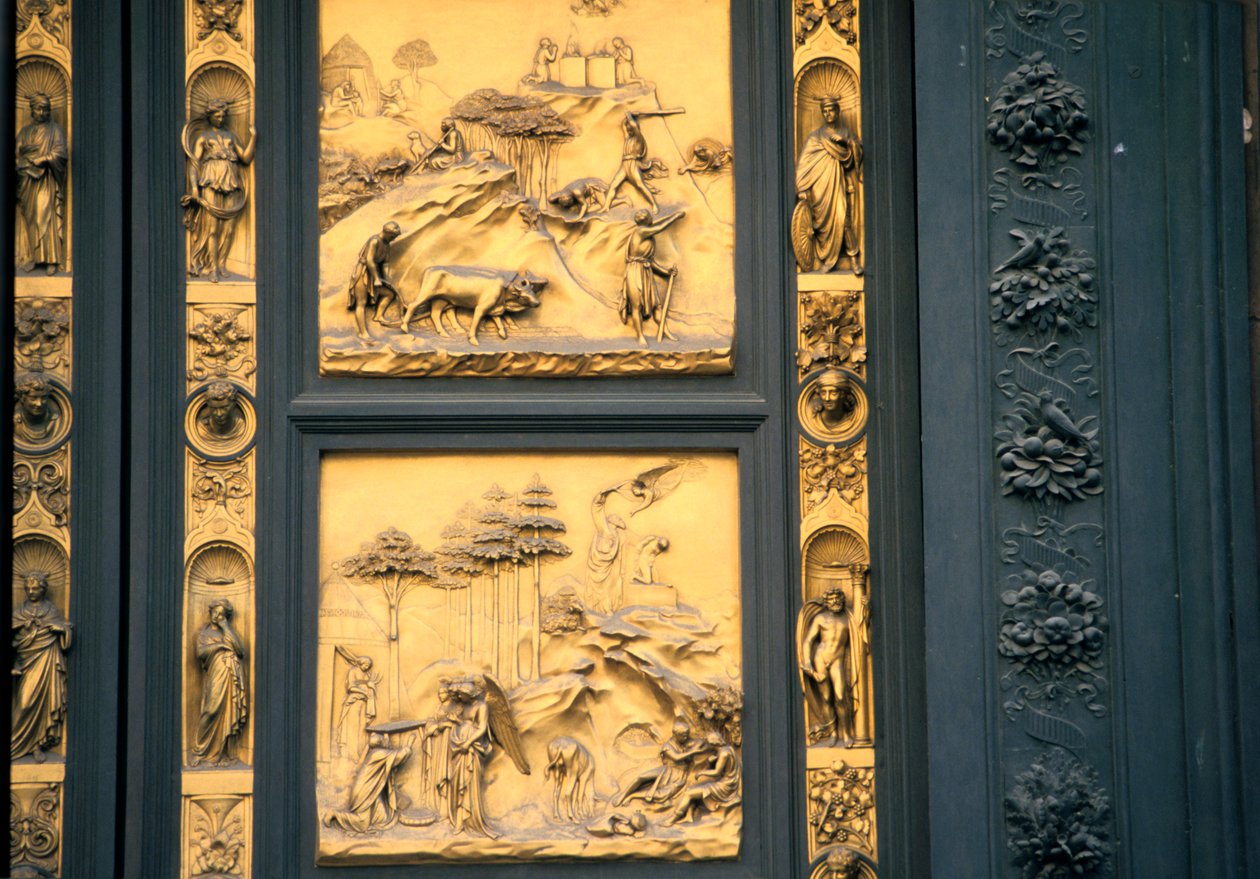 De Poorten van het Paradijs, Baptisterium, Florence, Italië, 1425-1452 door Lorenzo Ghiberti