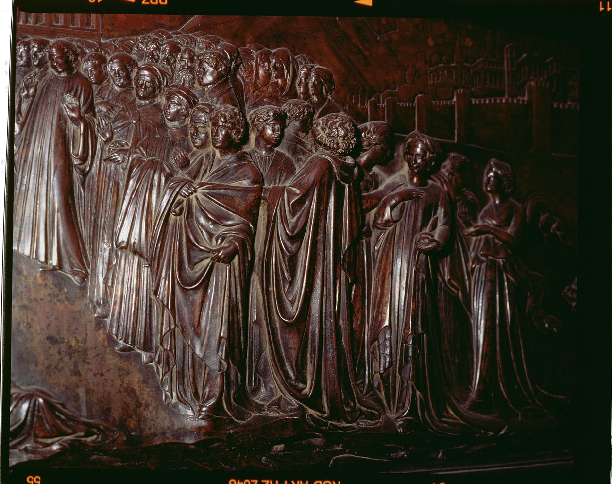 Het Heiligdom van St. Zenobius (detail) door Lorenzo Ghiberti