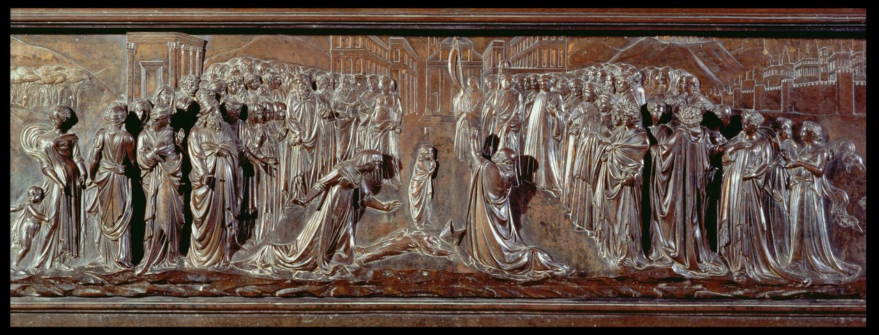 Het Heiligdom van St. Zenobius (detail) door Lorenzo Ghiberti
