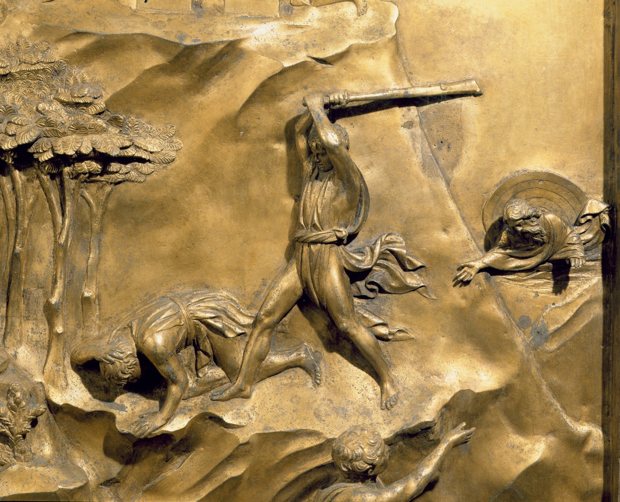 Het verhaal van Kaïn en Abel, detail (na restauratie) door Lorenzo Ghiberti